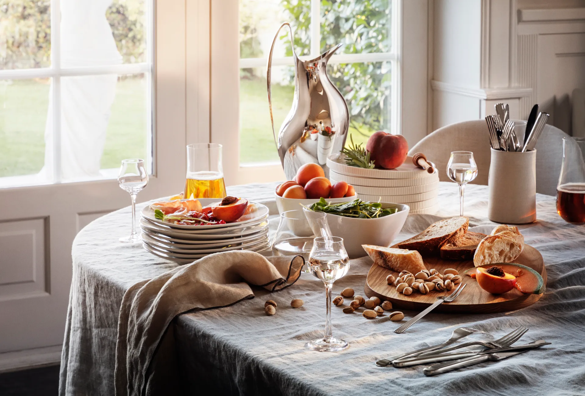 Alfredo serveerschaal eikenhout, Groot 27x42 cm Georg Jensen