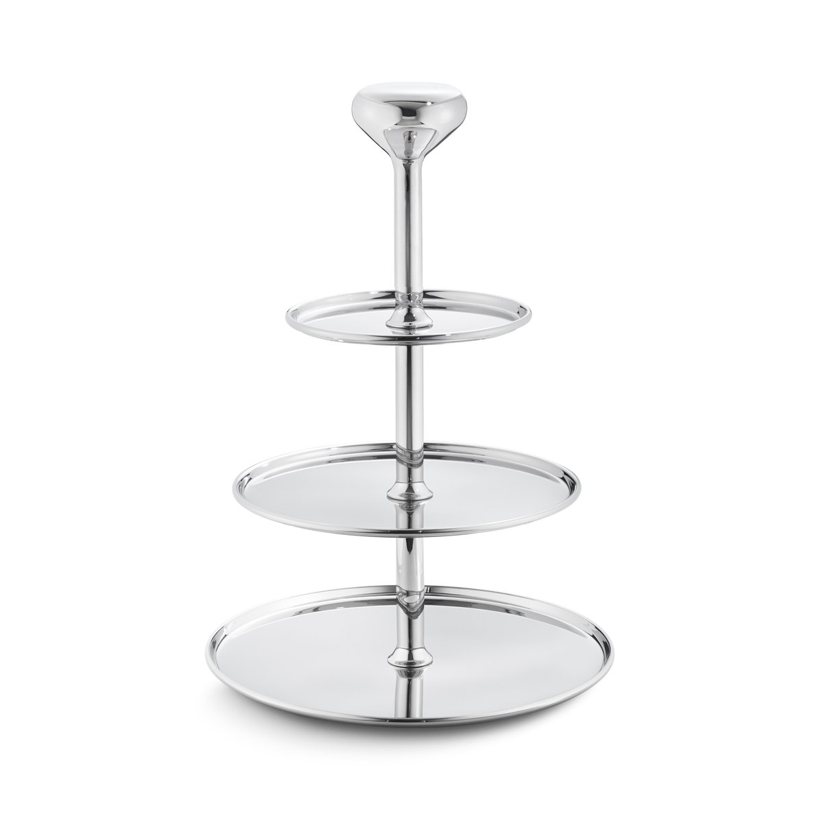 Georg Jensen Alfredo taartstandaard 3-laags 30 cm.