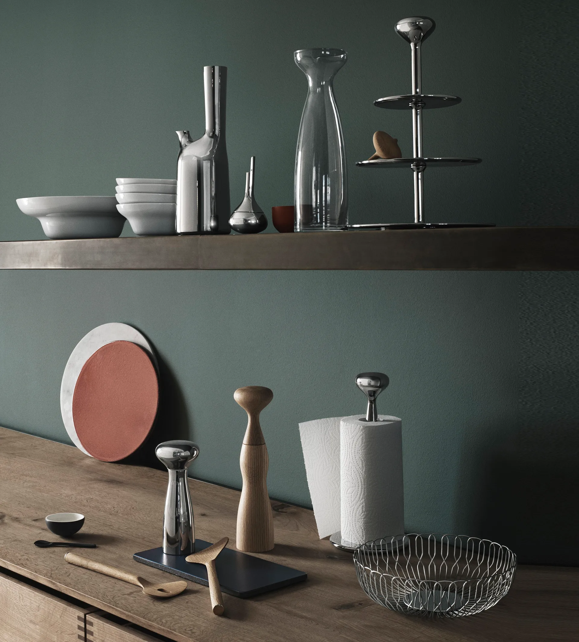 Alfredo taartstandaard 3-laags, 30 cm. Georg Jensen