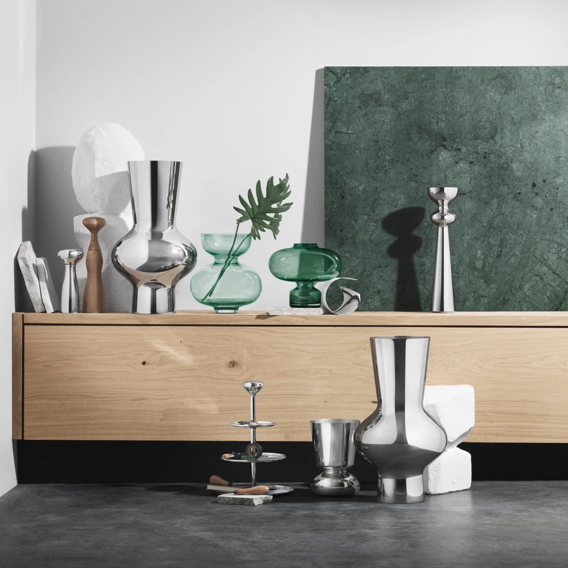 Alfredo taartstandaard 3-laags, 30 cm. Georg Jensen