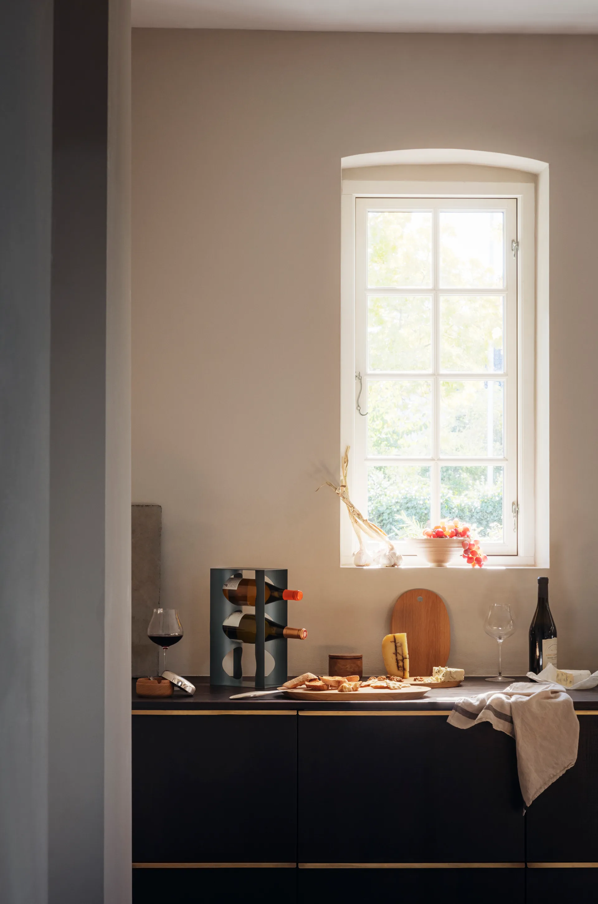 Alfredo zoutvat Ø8,5 cm, Eikenhout-roestvrij staal Georg Jensen