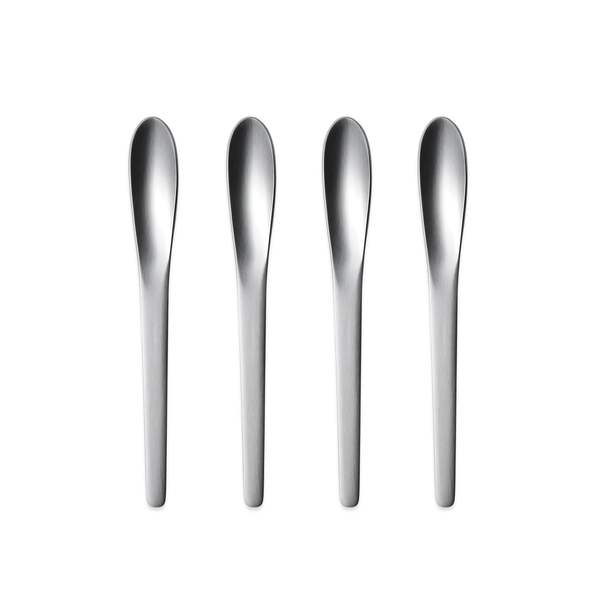 Arne Jacobsen thee- en koffielepel, 4-pack Georg Jensen