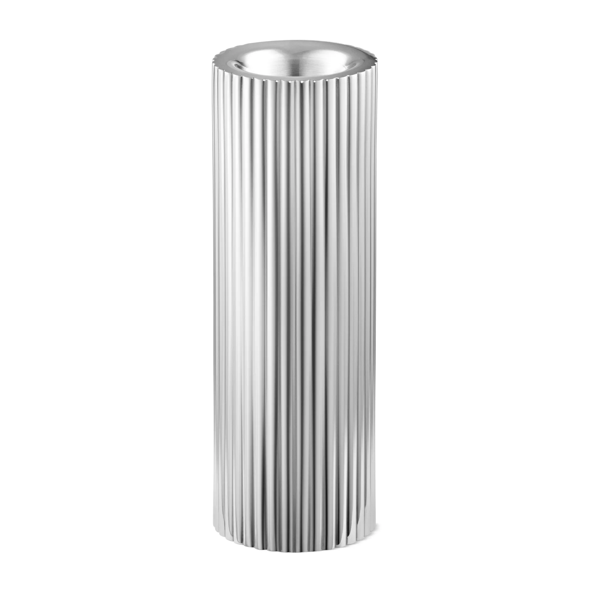 Bernadotte kandelaar 14 cm, Roestvrij staal Georg Jensen