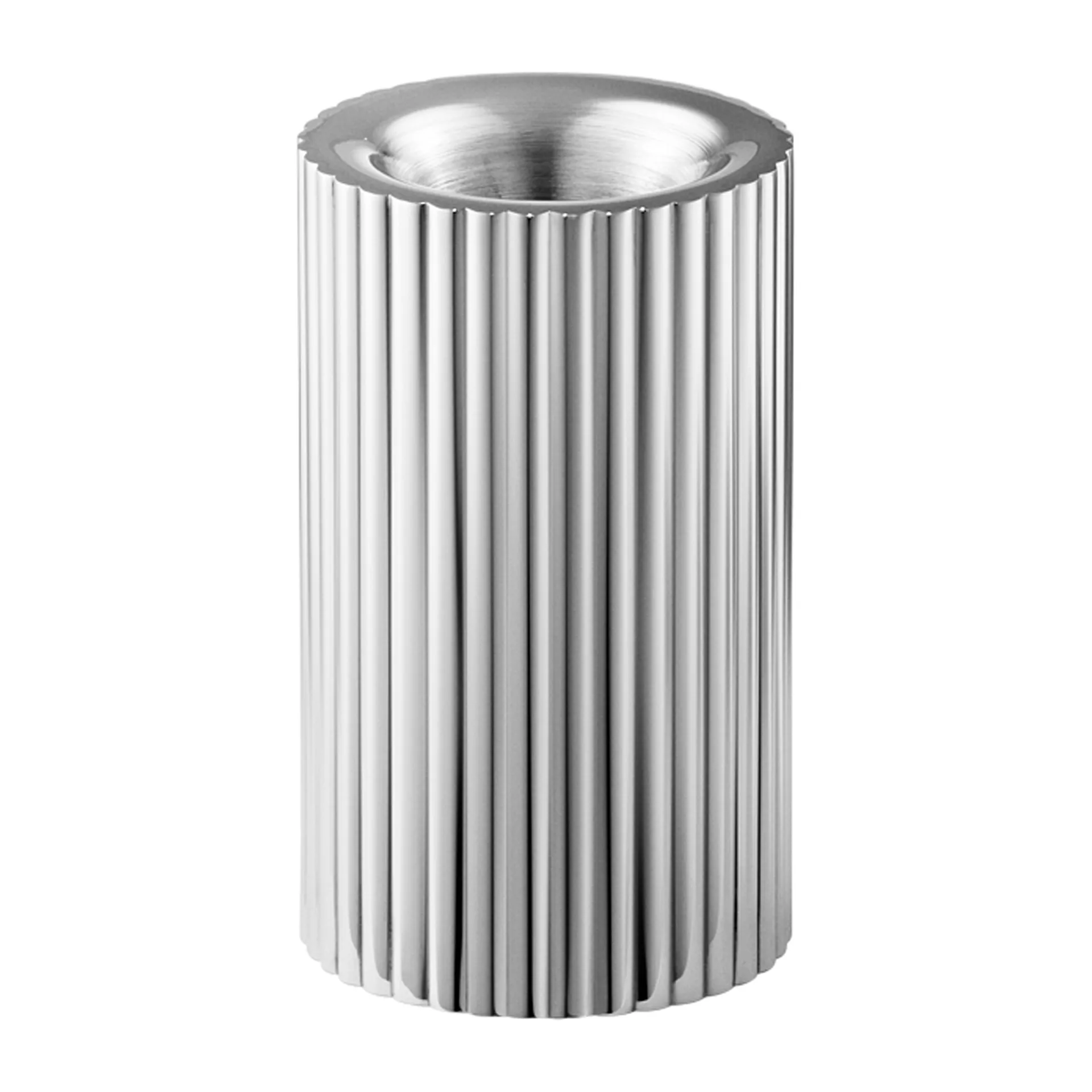 Bernadotte kandelaar 8 cm, Roestvrij staal Georg Jensen