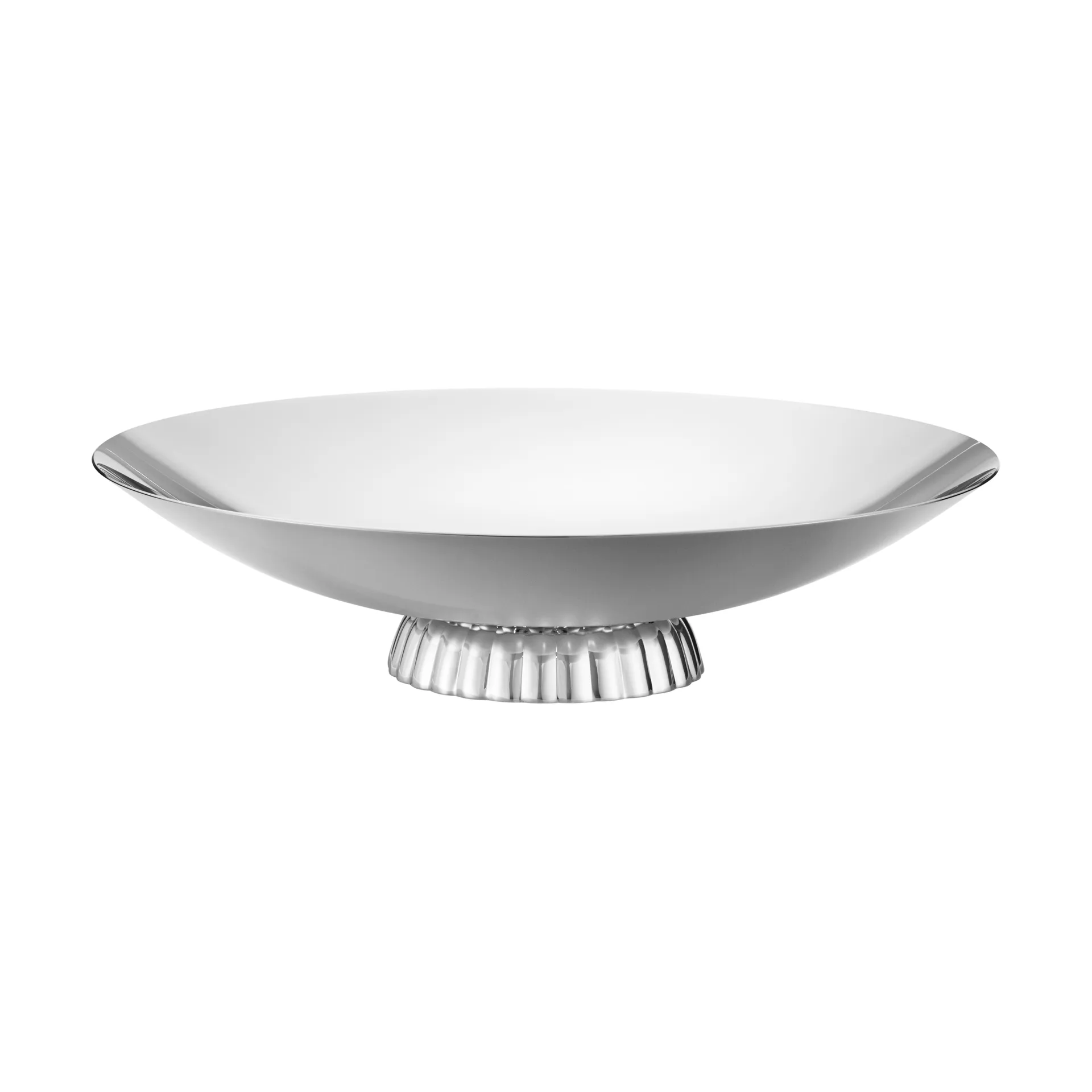 Bernadotte laag serveerschaal, Roestvrij staal, Ø34 cm Georg Jensen