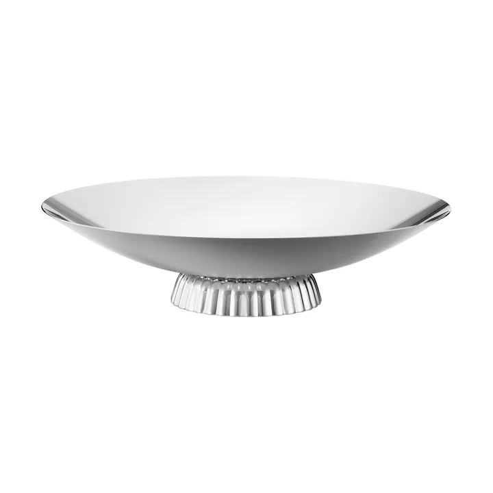 Bernadotte laag serveerschaal - Roestvrij staal, tafelopzet. Ø40 cm - Georg Jensen