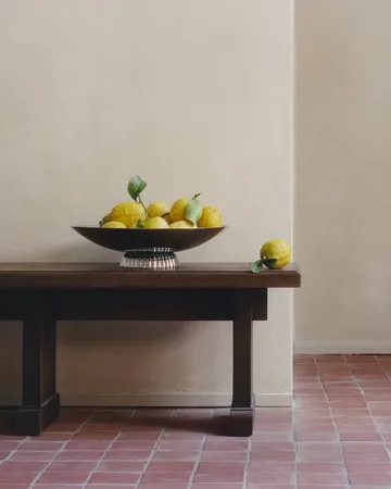 Bernadotte laag serveerschaal - Roestvrij staal, tafelopzet. Ø40 cm - Georg Jensen