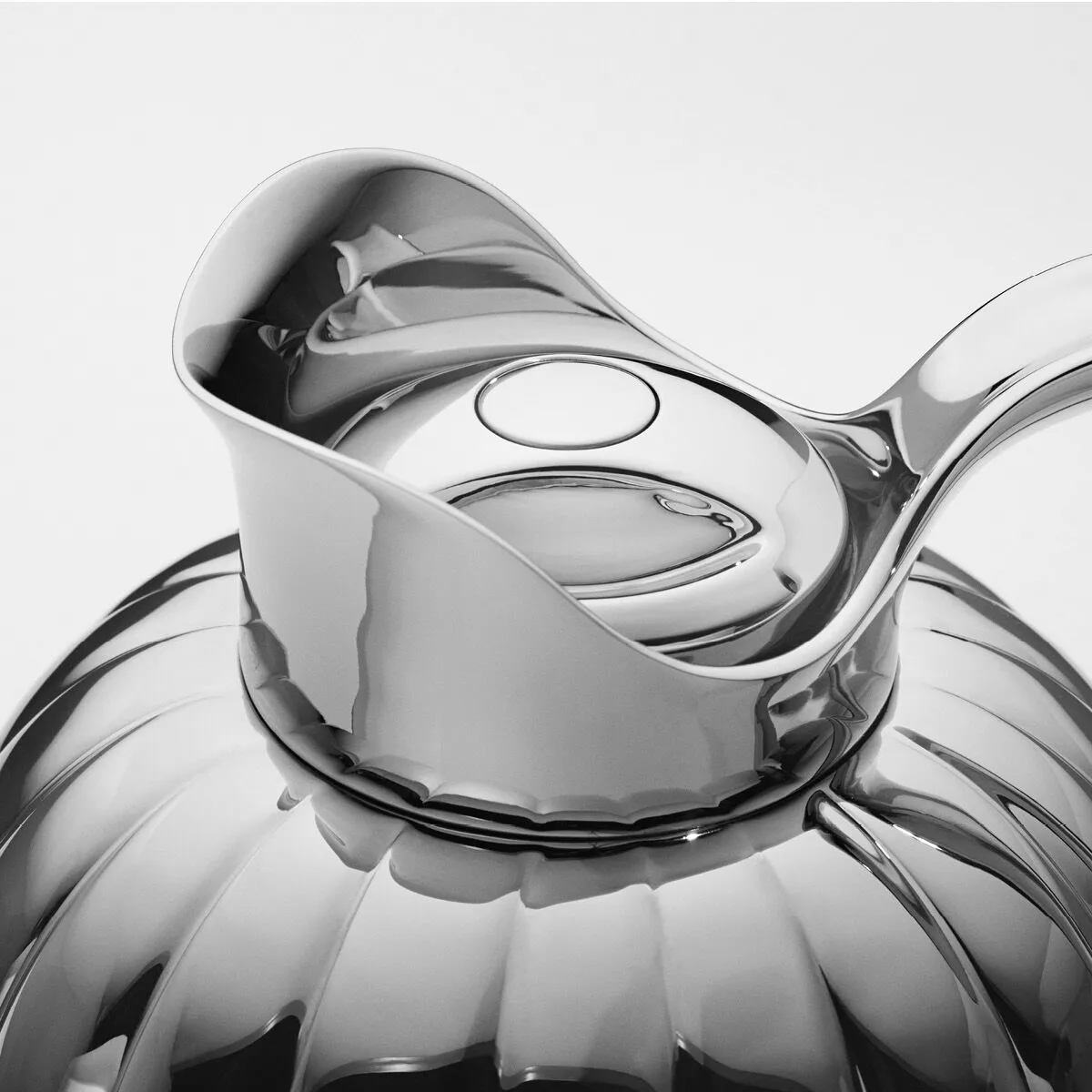 Bernadotte pushdeksel voor thermoskan, Roestvrij staal Georg Jensen