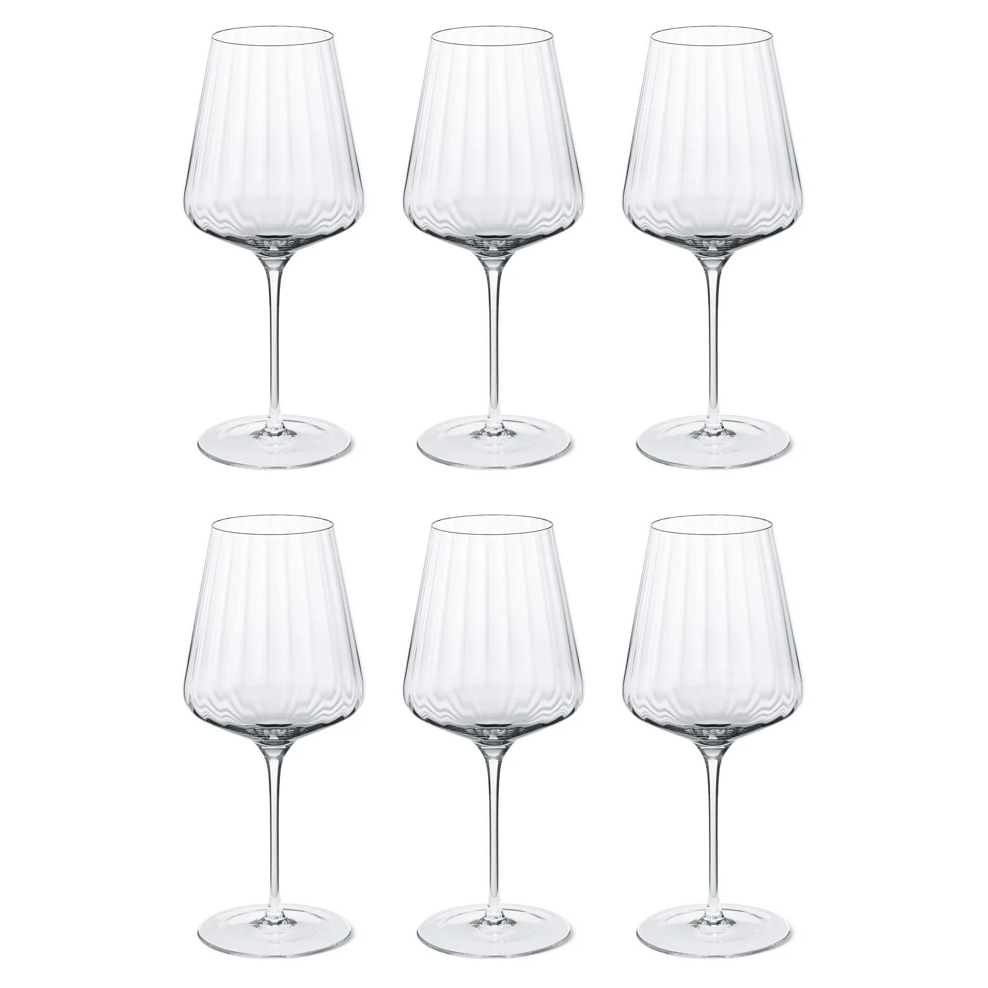 Bernadotte rodewijnglas 6-pack, Kristalline Georg Jensen