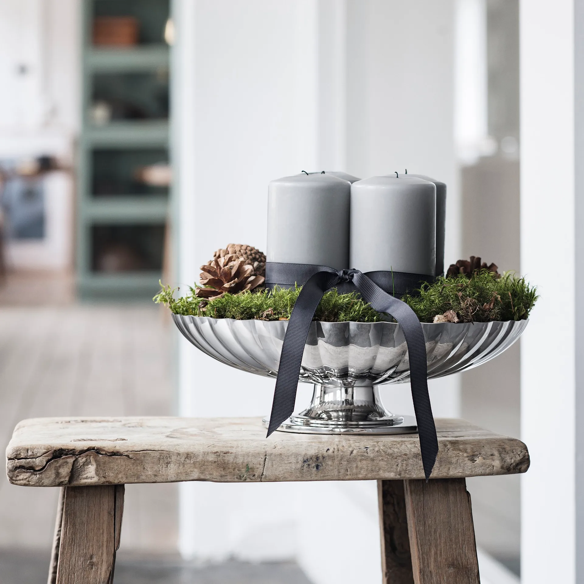 Bernadotte schaal op voet, Ø 28 cm Georg Jensen