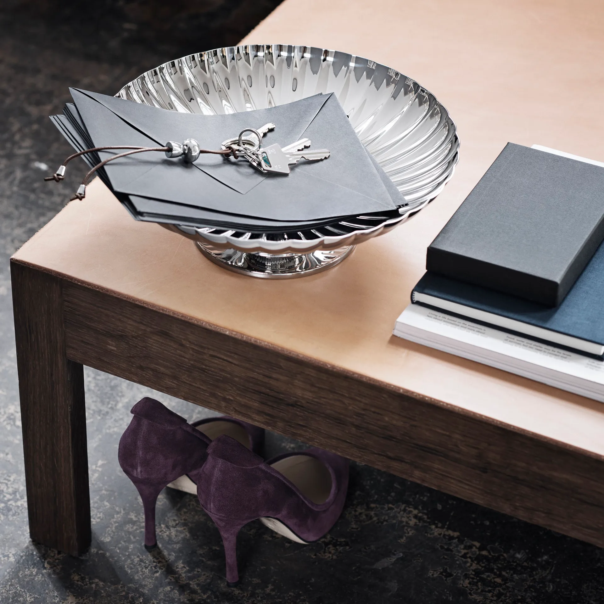 Bernadotte schaal op voet, Ø 28 cm Georg Jensen