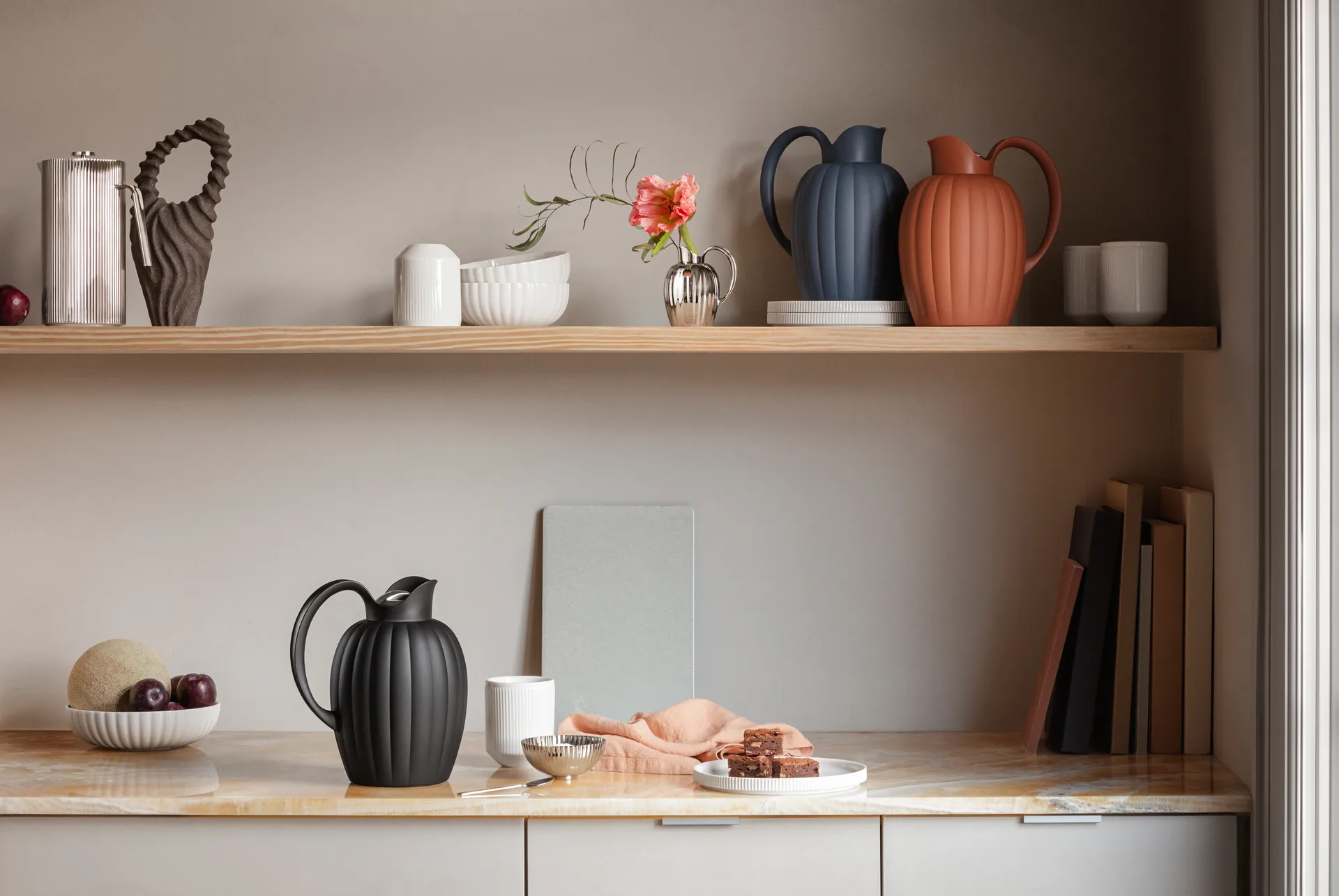Bernadotte thermoskan dusk blue, 1l Georg Jensen