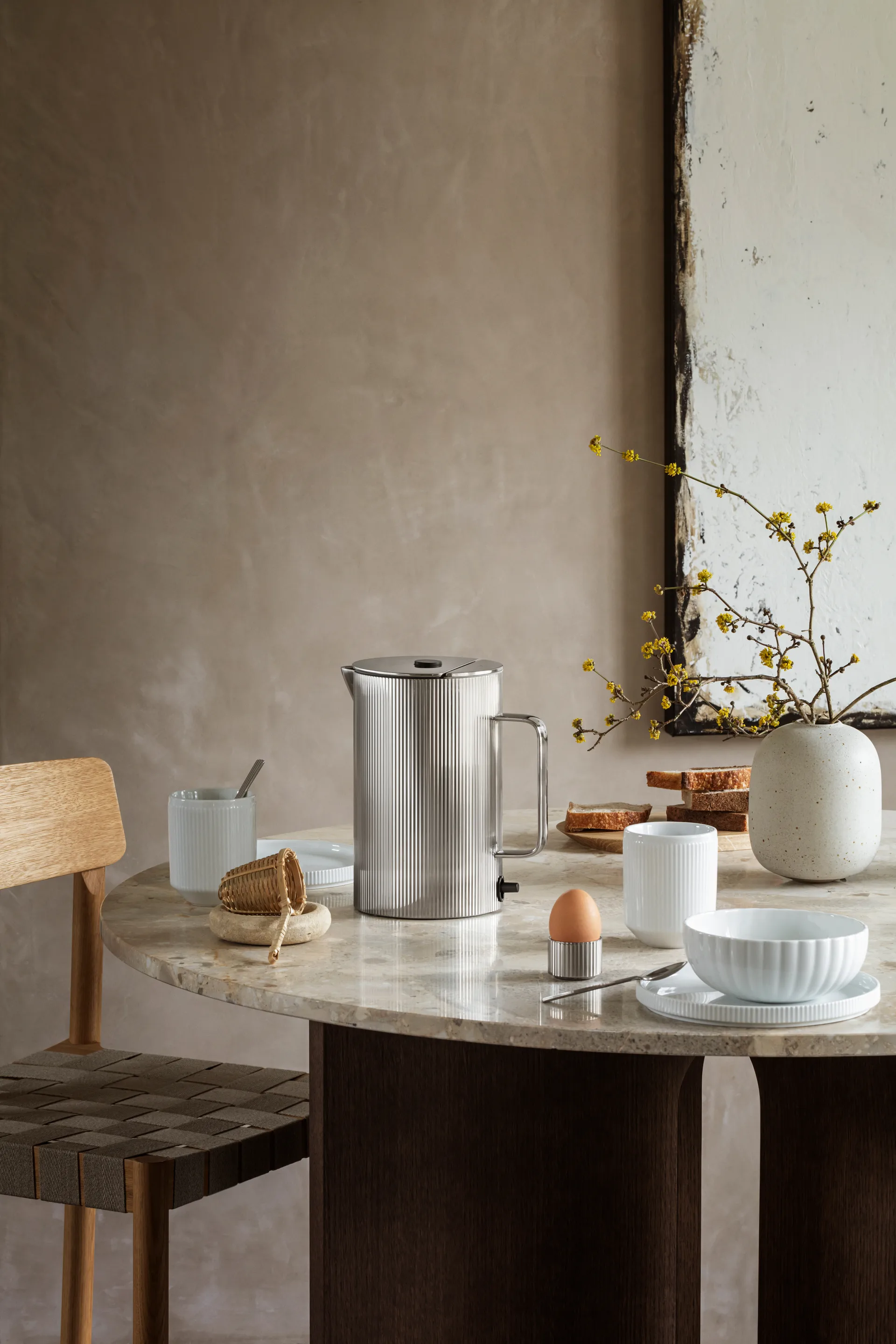 Bernadotte waterkoker, Roestvrij staal Georg Jensen