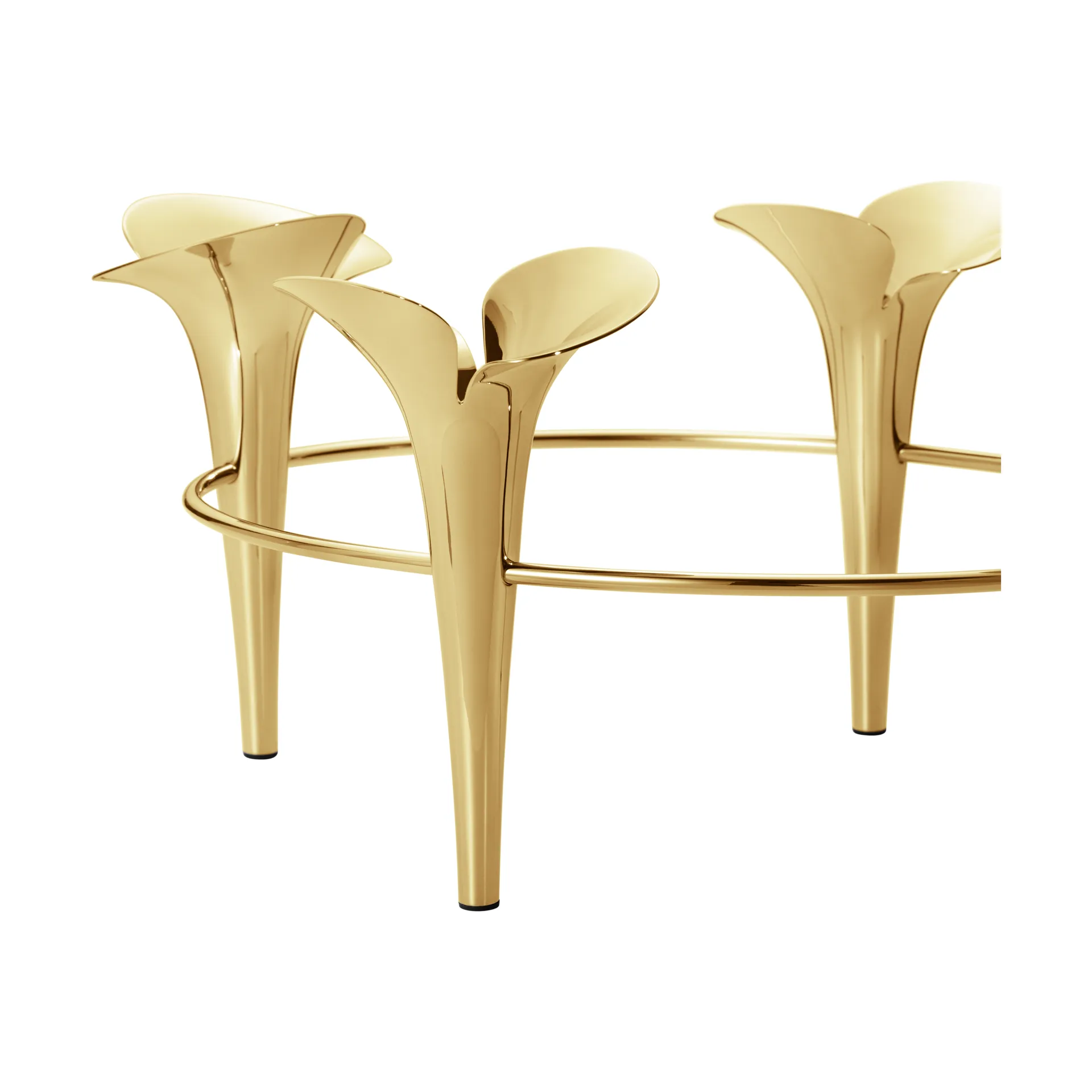 Bloom kaarsenhouder Ø28 cm, Goud Georg Jensen