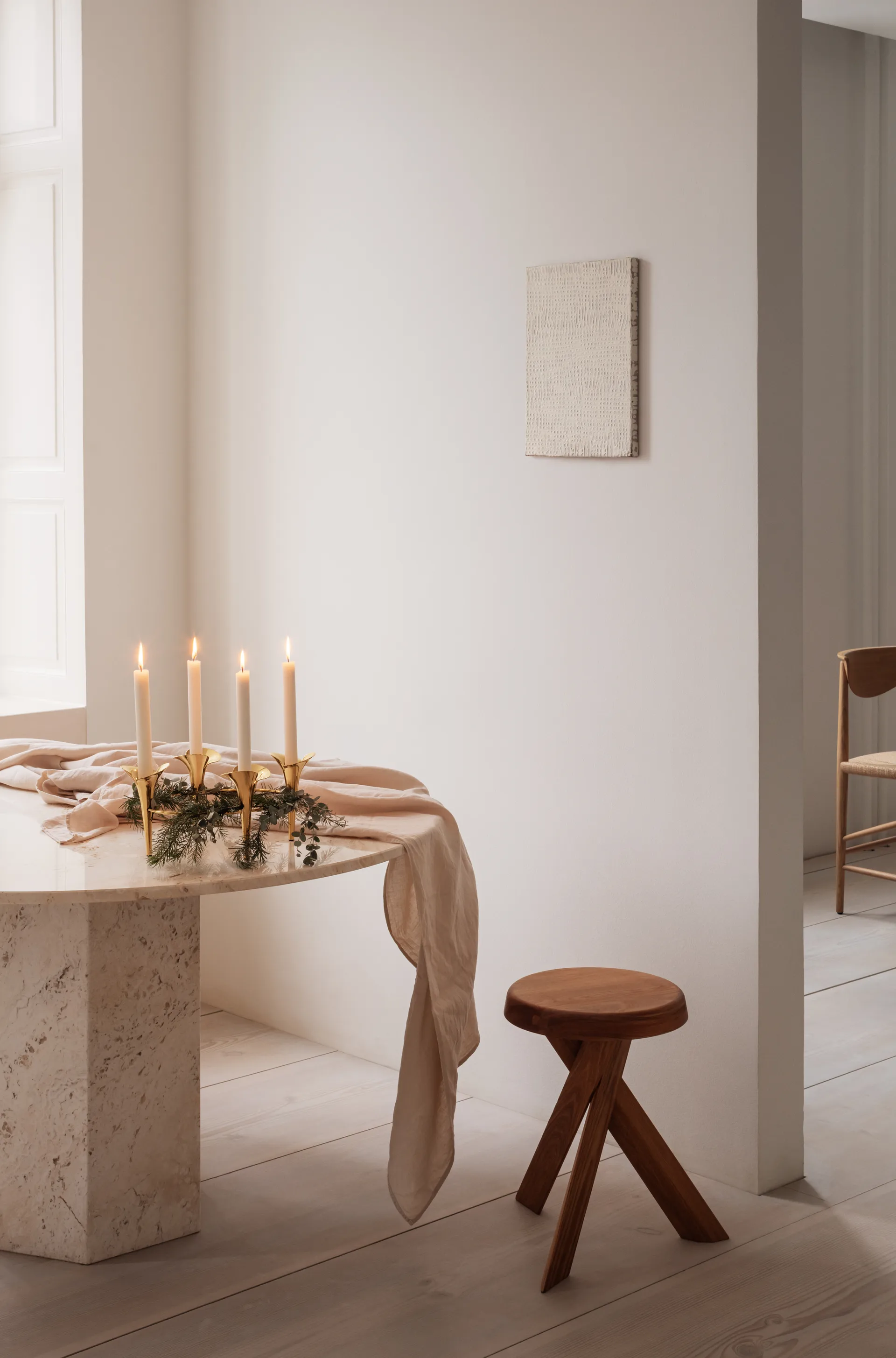 Bloom kaarsenhouder Ø28 cm, Goud Georg Jensen