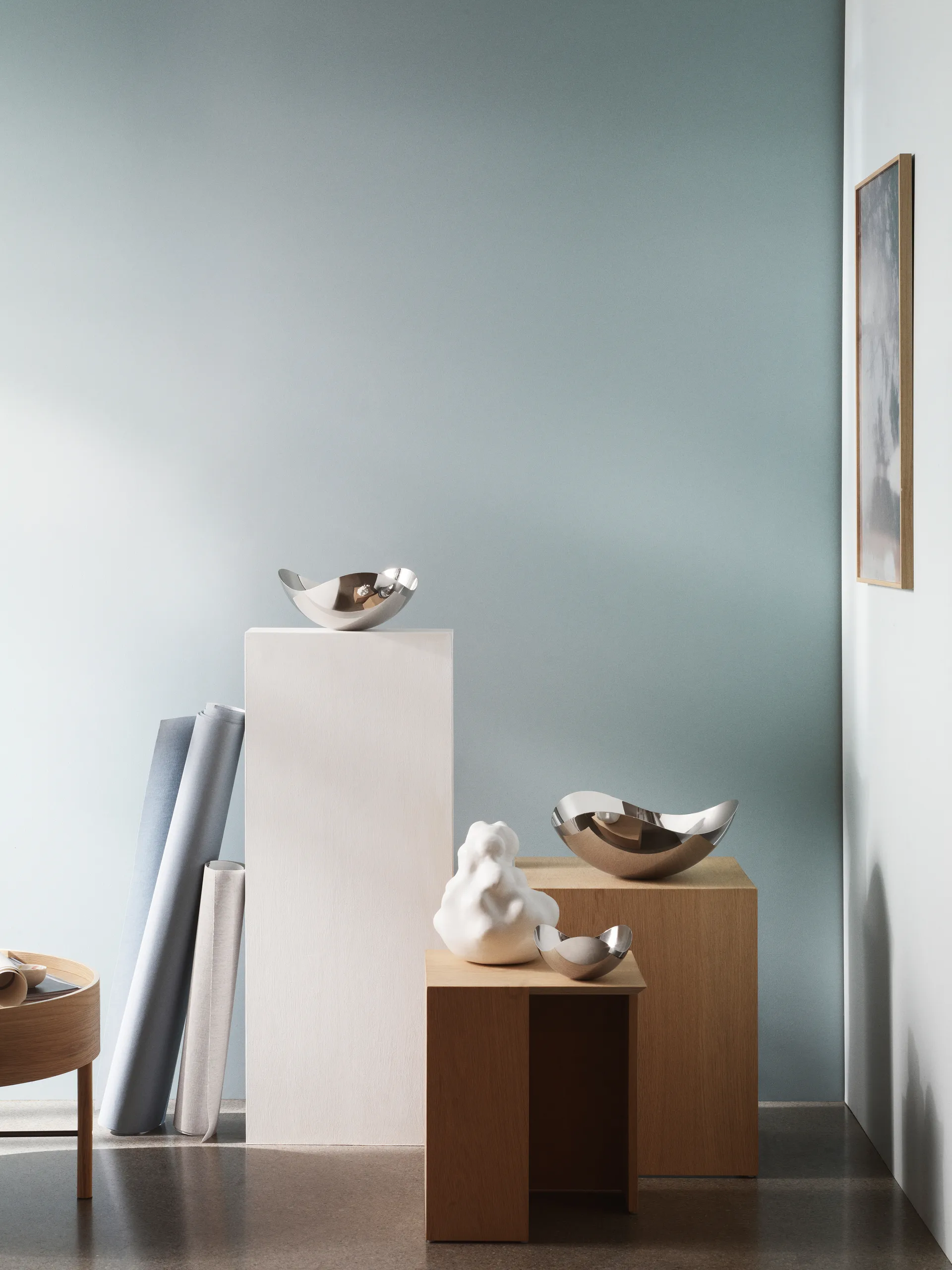 Bloom serveer schaal, klein, Ø 26 cm Georg Jensen