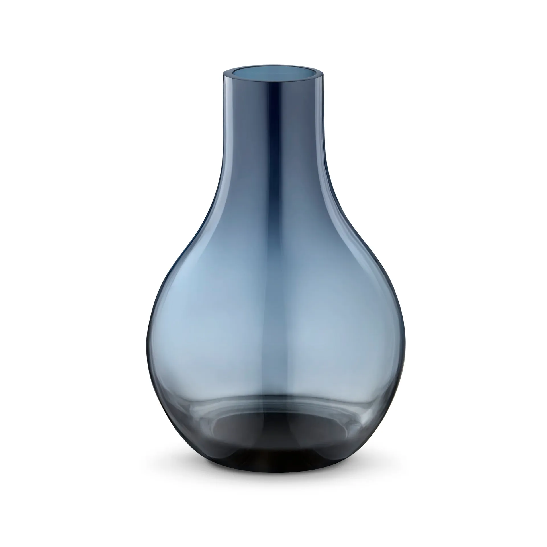 Cafu glazen vaas blauw, extra klein - 14,8 cm. Georg Jensen