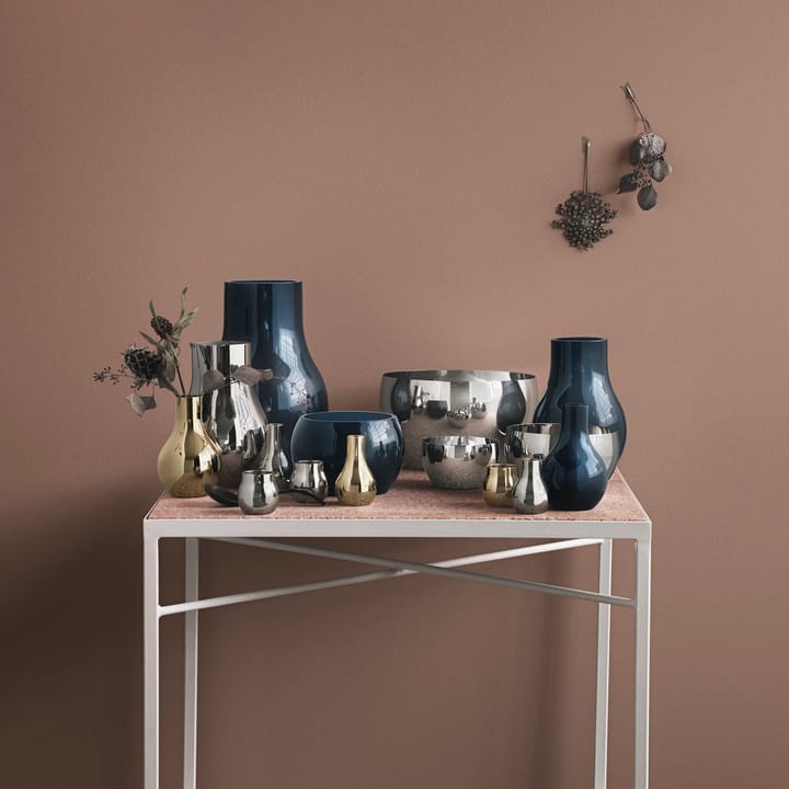 Cafu glazen vaas blauw, klein, 21,6 cm Georg Jensen
