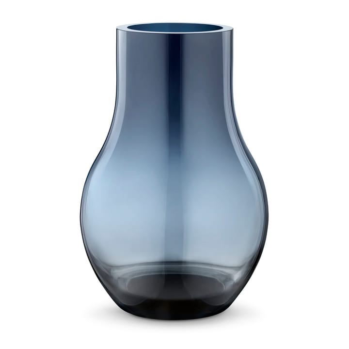 Cafu glazen vaas blauw - middel - 30 cm. - Georg Jensen