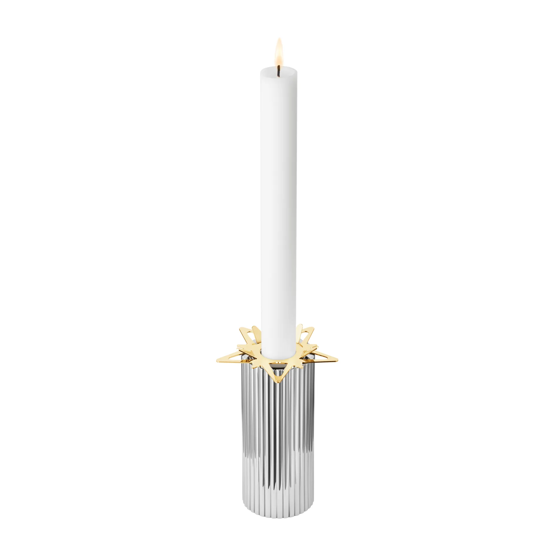 Classic christmas kaarsenmanchet ster 2-pack, Goud Georg Jensen