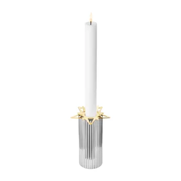 Classic christmas kaarsenmanchet ster 2-pack - Goud - Georg Jensen