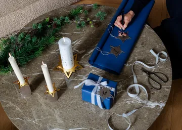 Classic christmas kaarsenmanchet ster 2-pack - Goud - Georg Jensen