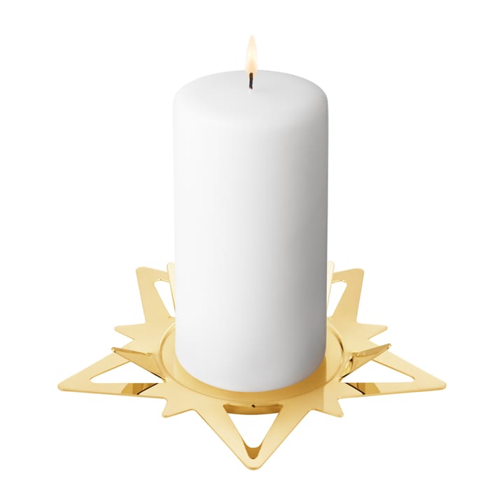 Classic christmas star blokkaarshouder Ø16 cm, Goud Georg Jensen