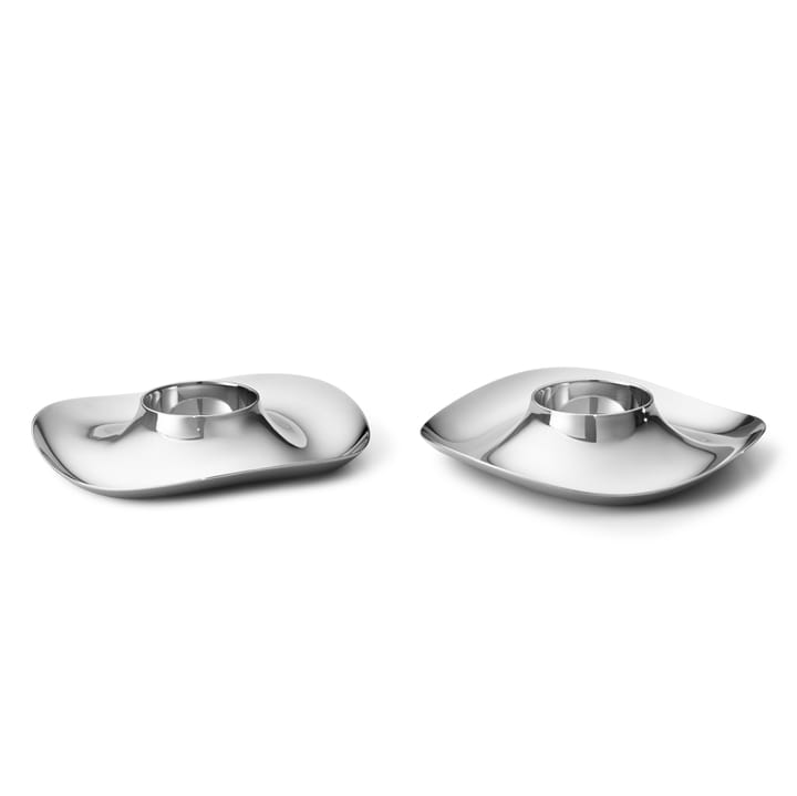 Cobra eierdop 2-pack - Roestvrij staal - Georg Jensen