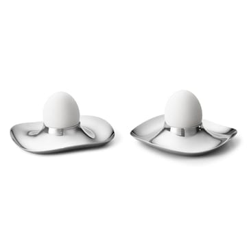 Cobra eierdop 2-pack - Roestvrij staal - Georg Jensen