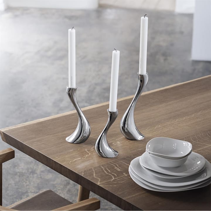 Cobra kaarsenhouder 3-stuks, roestvrij staal Georg Jensen