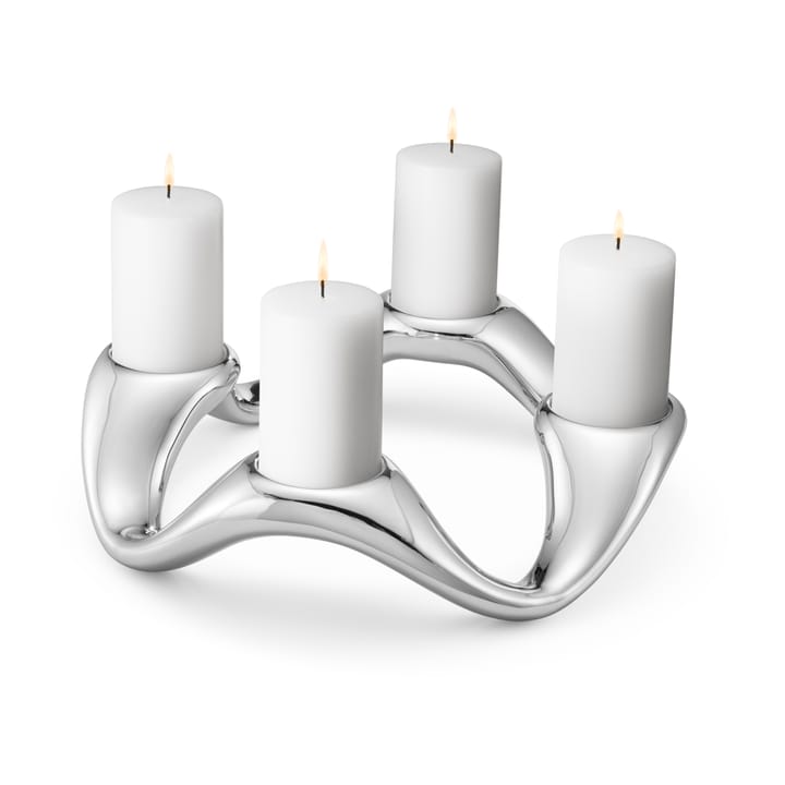 Cobra kandelaar Ø33 cm, Roestvrij staal Georg Jensen