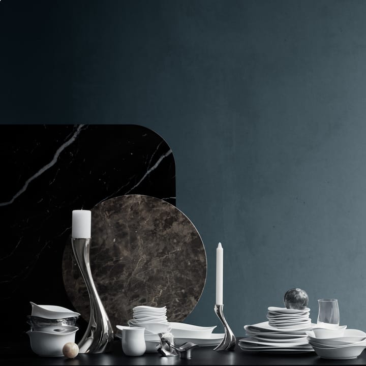 Cobra waxinelichthouder 2-pack, roestvrij staal Georg Jensen