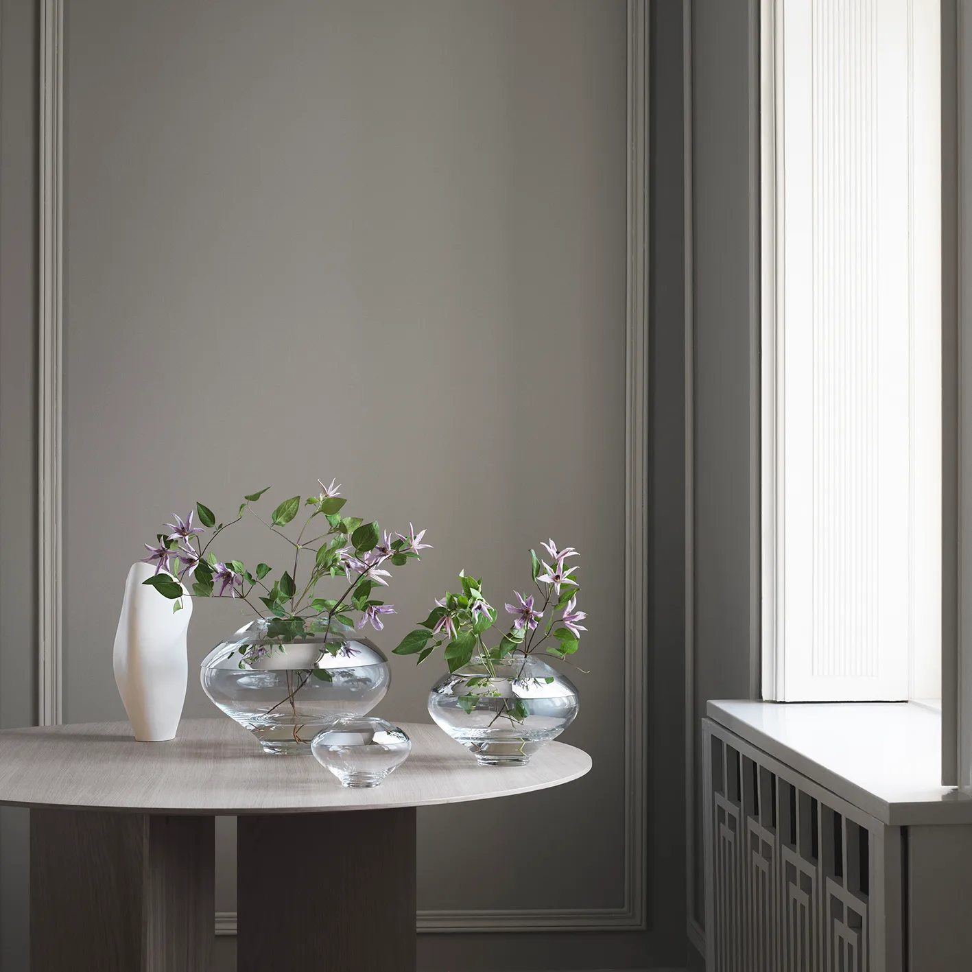 Duo ronde vaas, Groot Georg Jensen