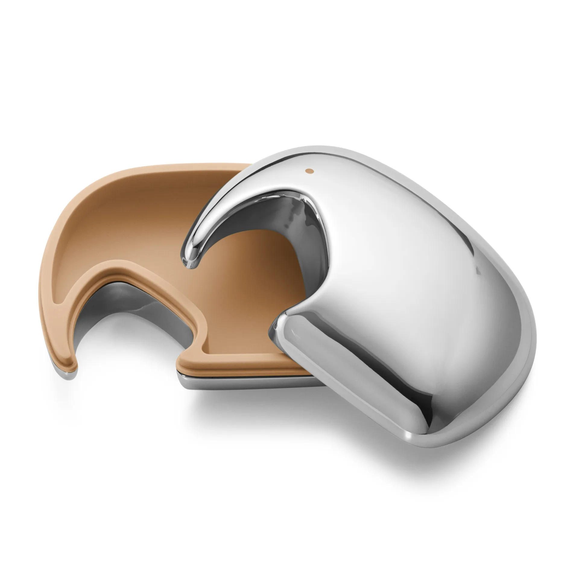 Elephant doosje 7x10 cm, Roestvrij staal-geel Georg Jensen