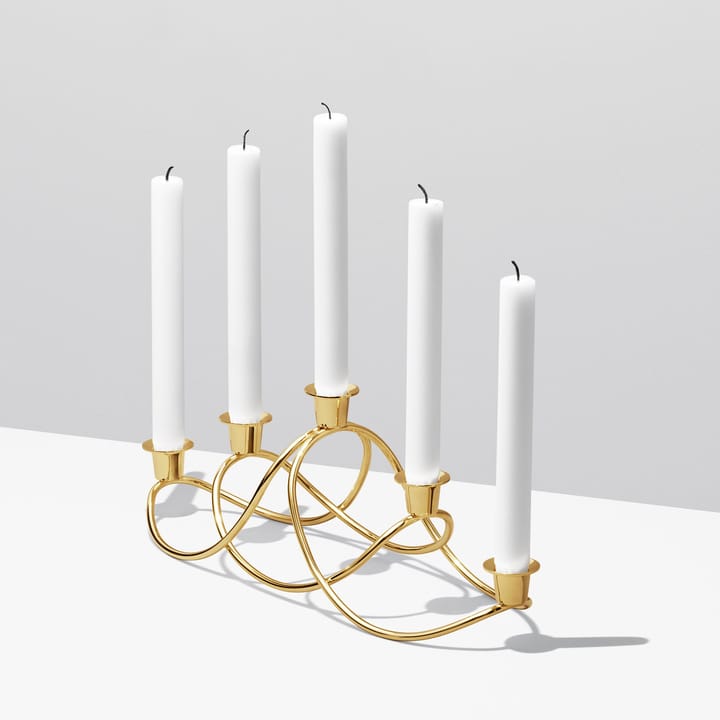 Harmony kandelaar, verguld Georg Jensen