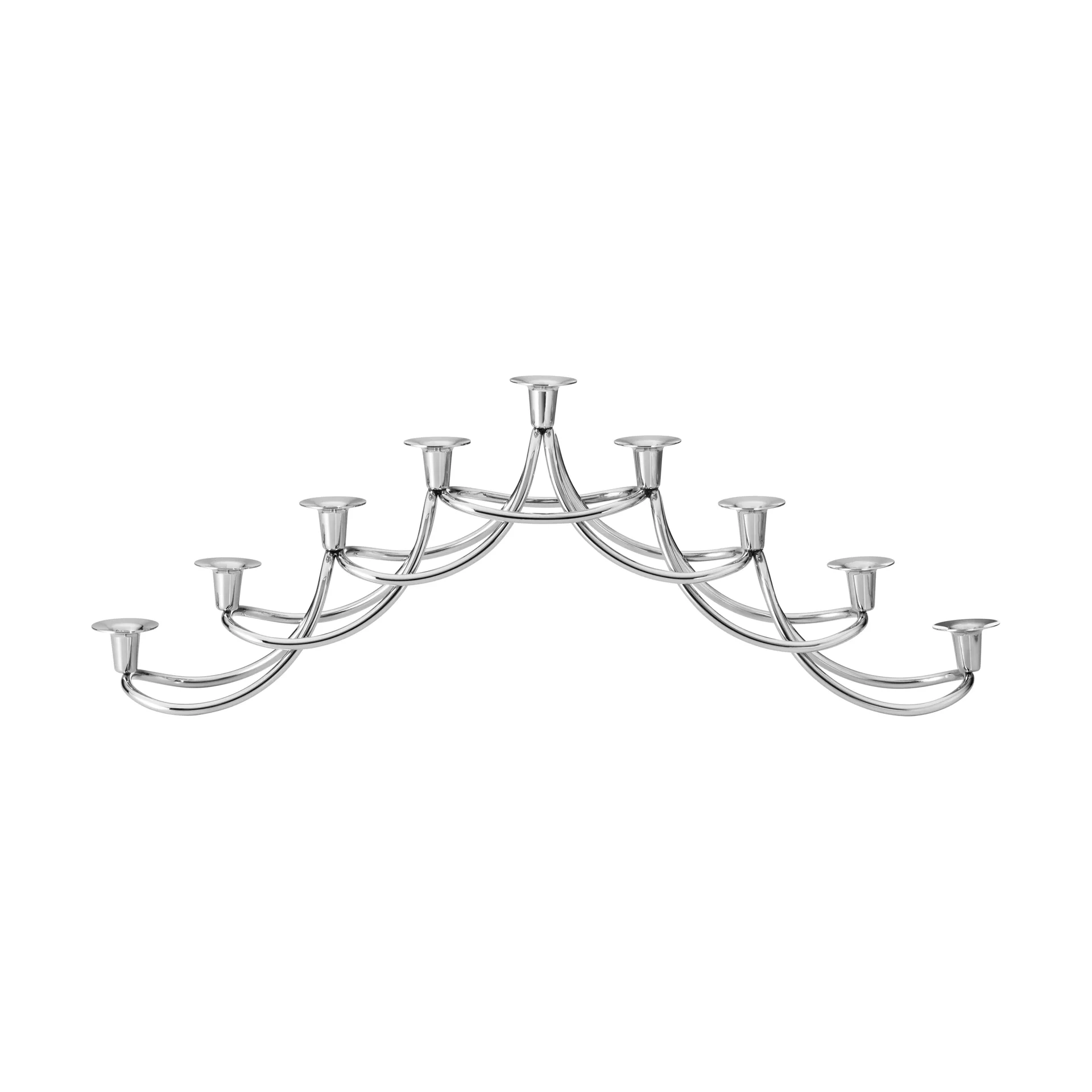 Harmony menorah kandelaar, Roestvrij staal Georg Jensen