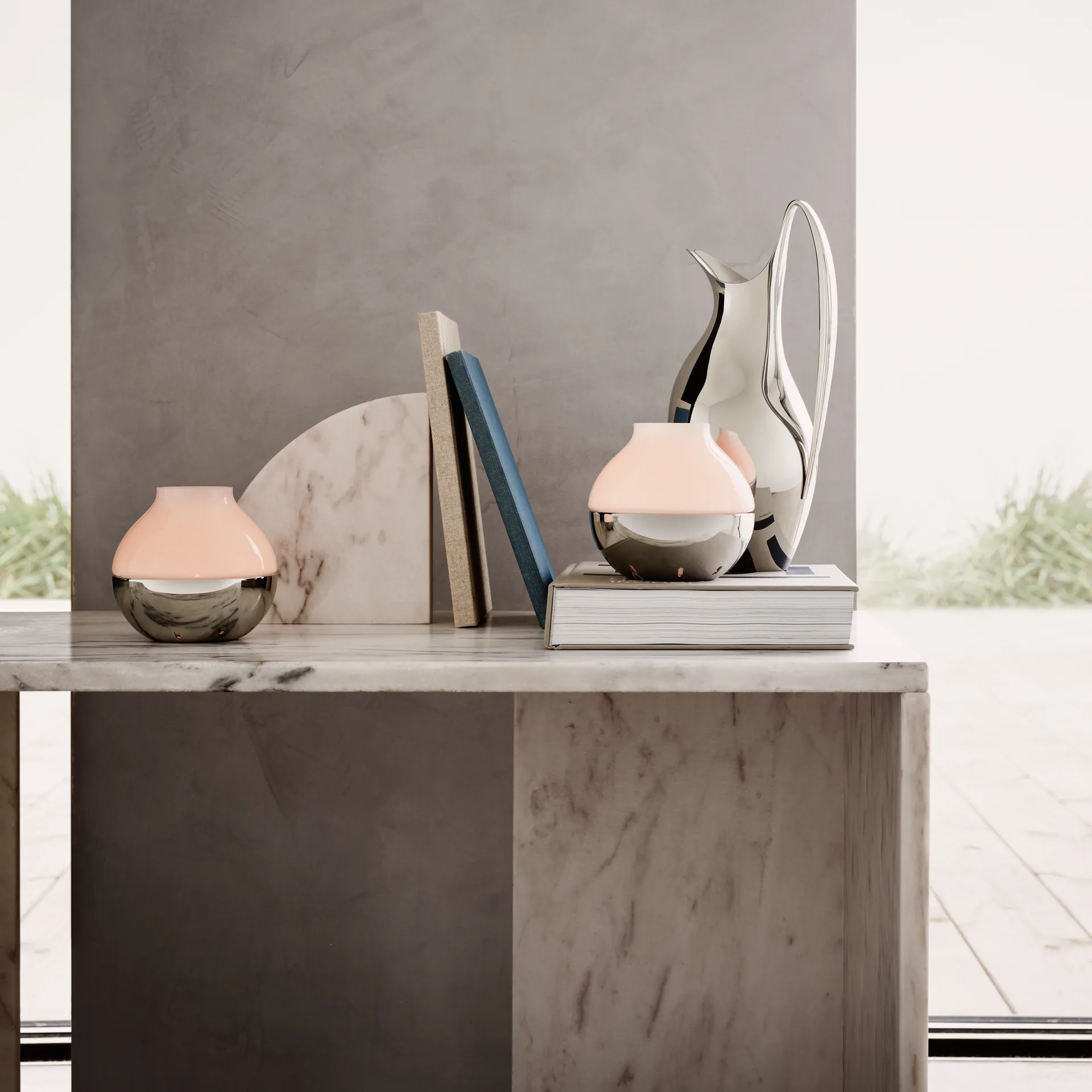 Henning Koppel hurricane kaarsenhouder, Ø 12 cm. Georg Jensen