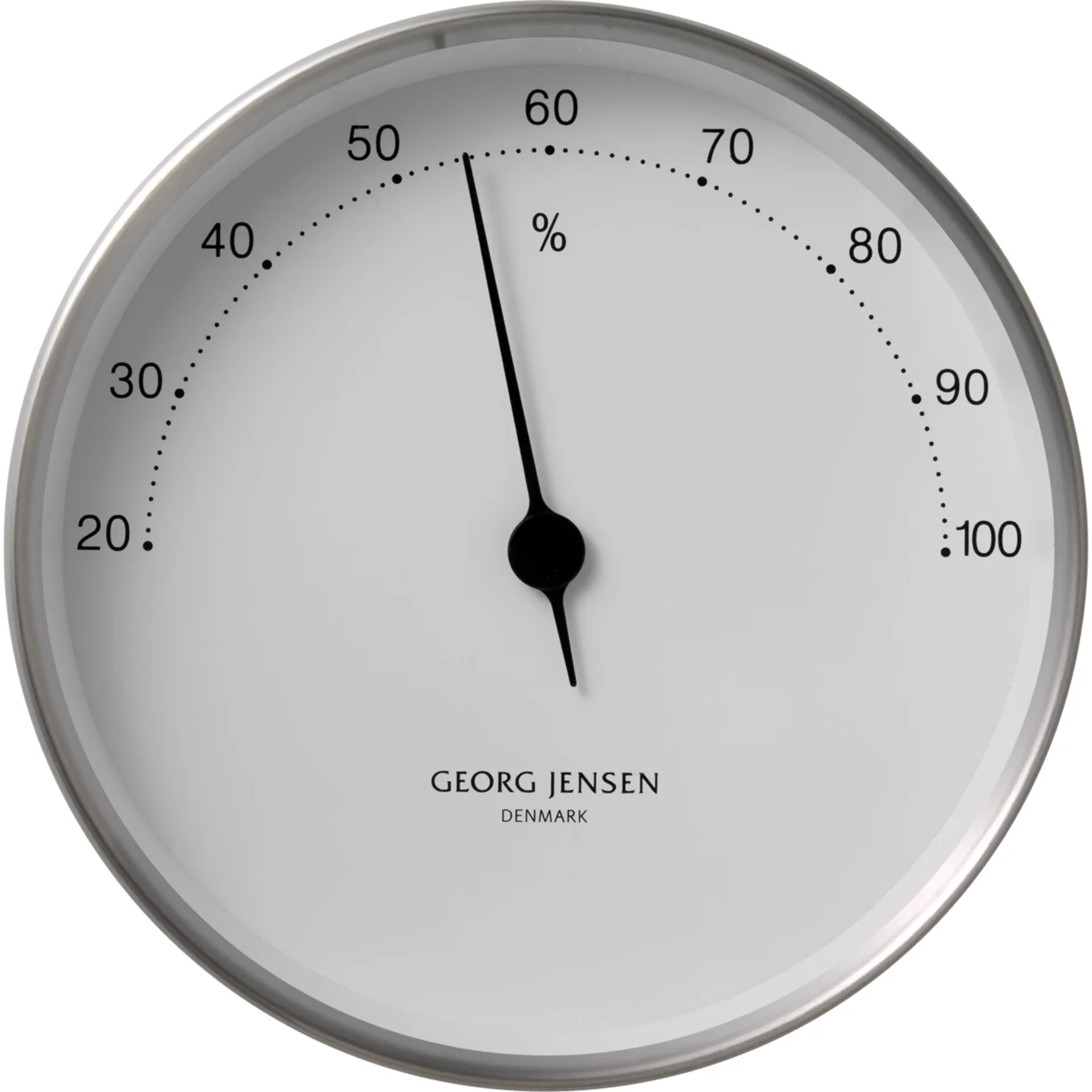 Henning Koppel hygrometer 10 cm, Wit Georg Jensen