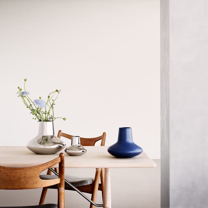 Henning Koppel vaas roestvrij staal, groot - 22,2 cm. Georg Jensen