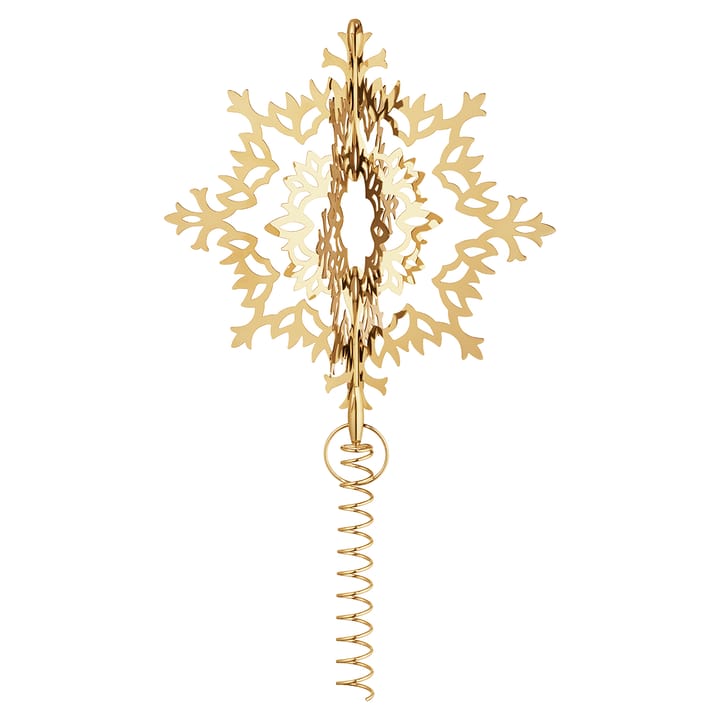 Ice Flower kerstboompiek - Verguld - Georg Jensen