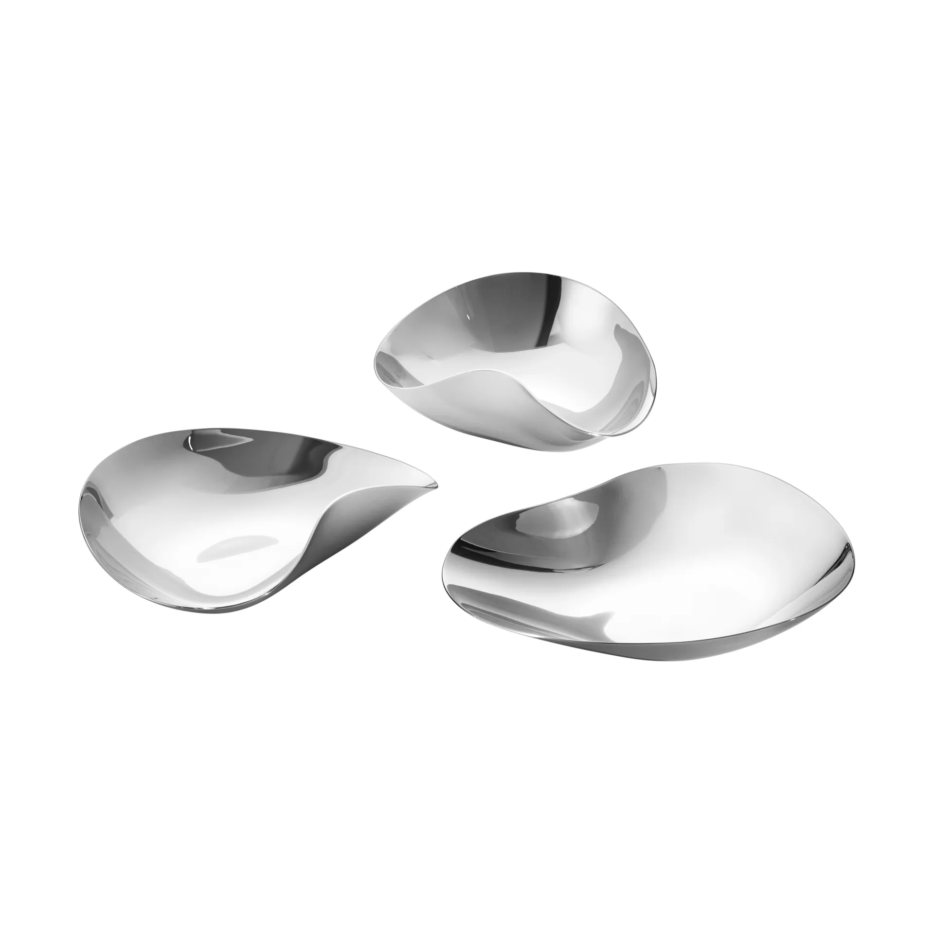 Indulgence snacksschaal 3 delen, Roestvrij staal Georg Jensen