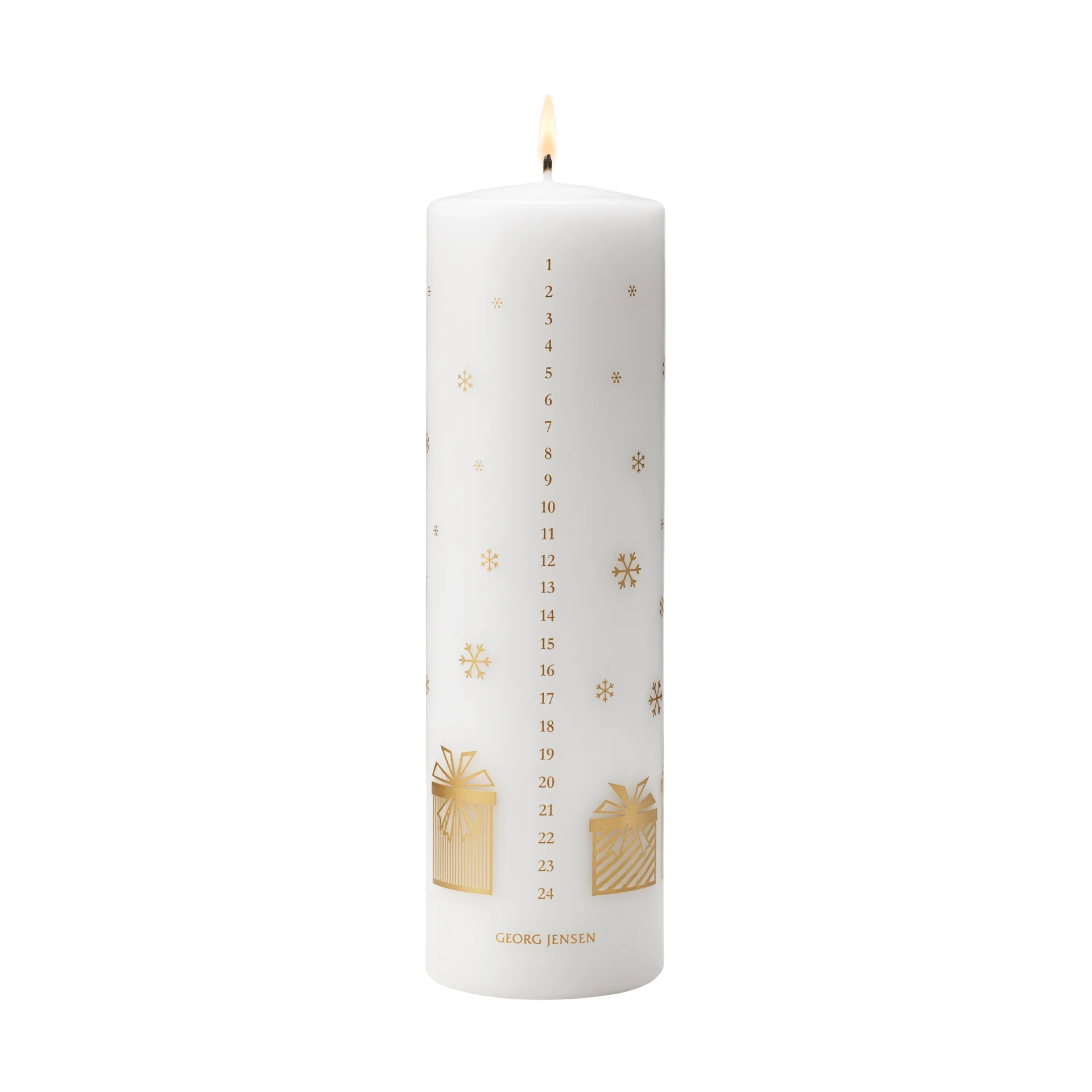 Kalenderkaars 2025, Wit-goud Georg Jensen
