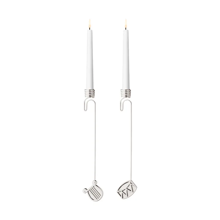 kandelaarset 2026 - palladium - Georg Jensen