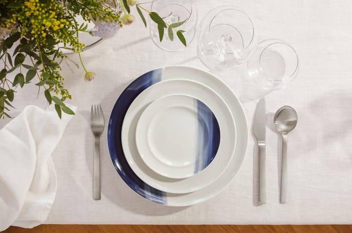 Koppel bord decor Ø22 cm, Wit-blauw Georg Jensen