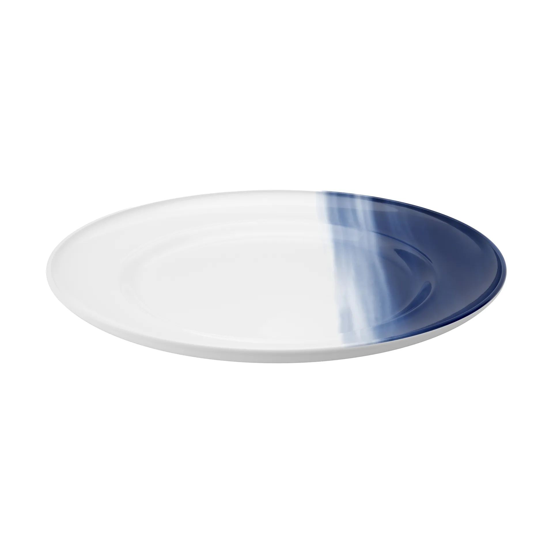 Koppel dinerbord decor Ø27 cm, Wit-blauw Georg Jensen