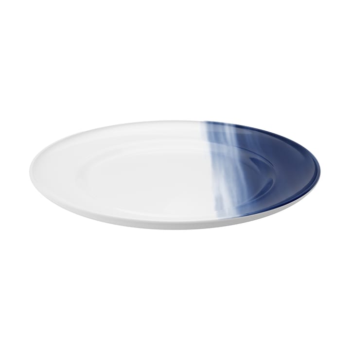 Koppel dinerbord decor Ø27 cm - Wit-blauw - Georg Jensen