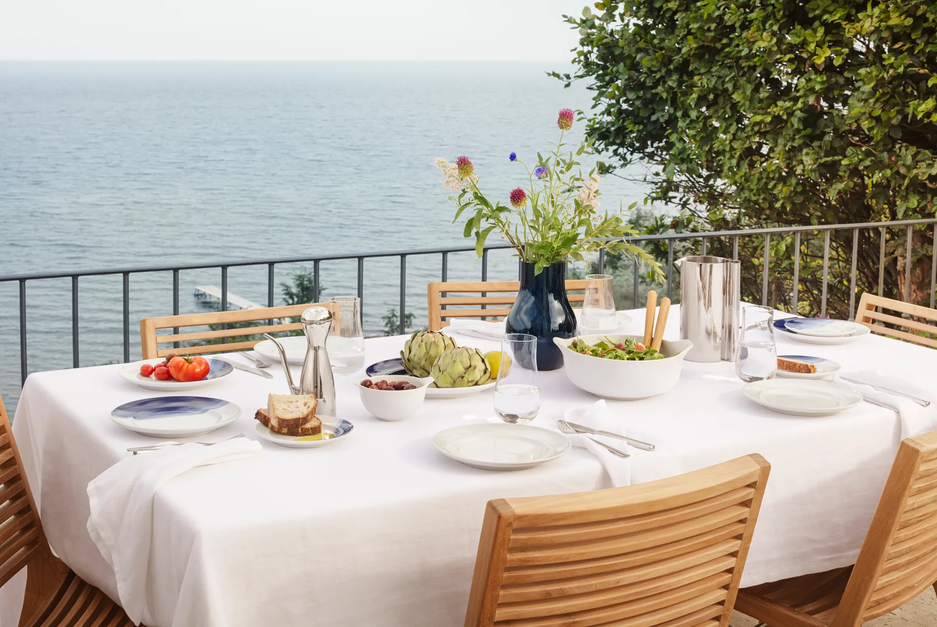 Koppel serveerschaal small Ø12 cm, Wit Georg Jensen