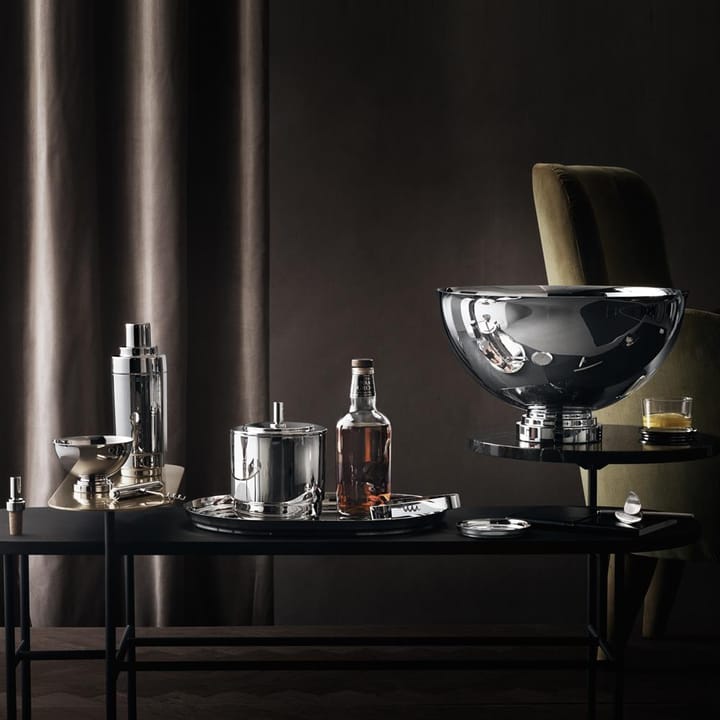 Manhattan ijsemmer met tang, roestvrij staal Georg Jensen