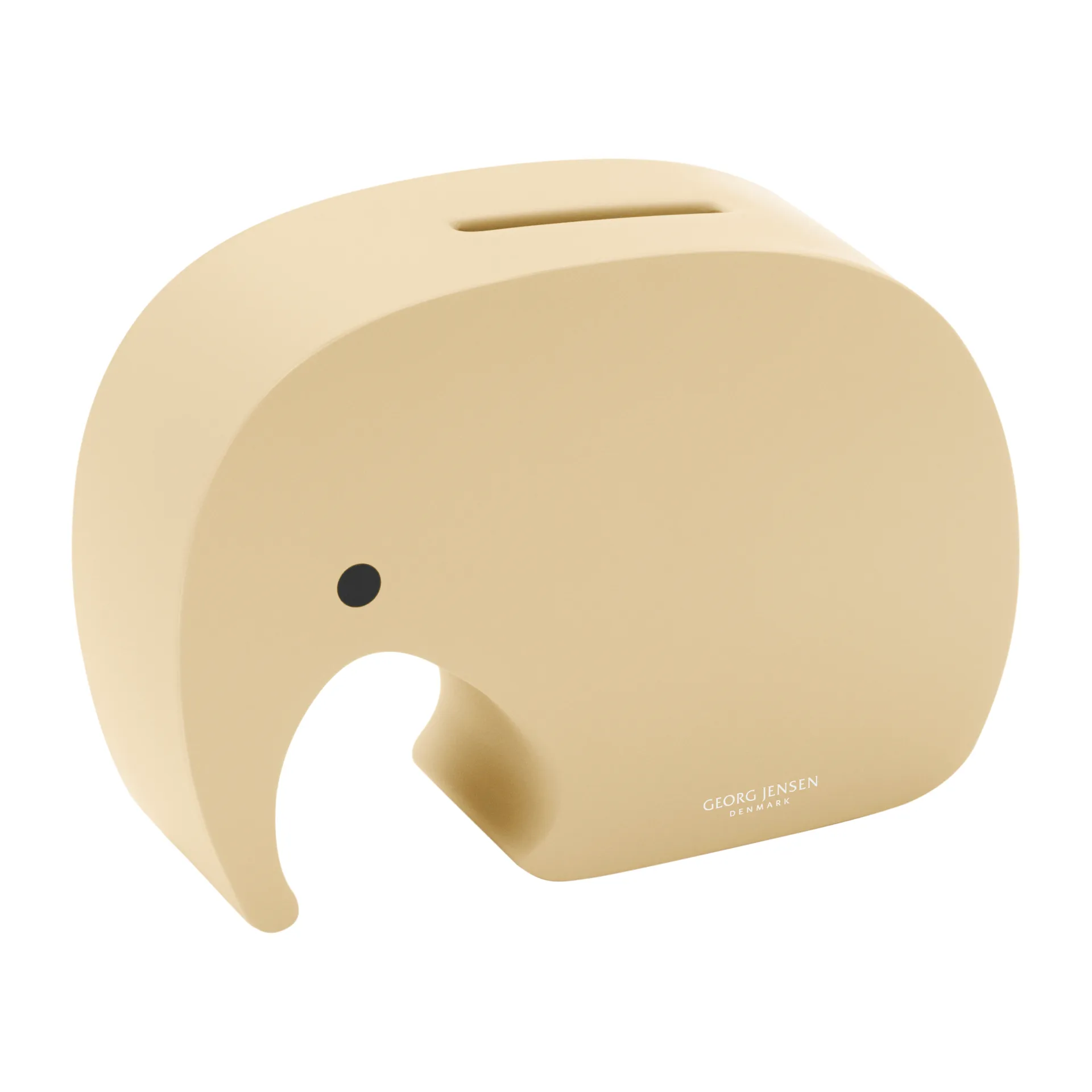 Miniphant spaarpot 6x8,7 cm, Vanilla bean Georg Jensen