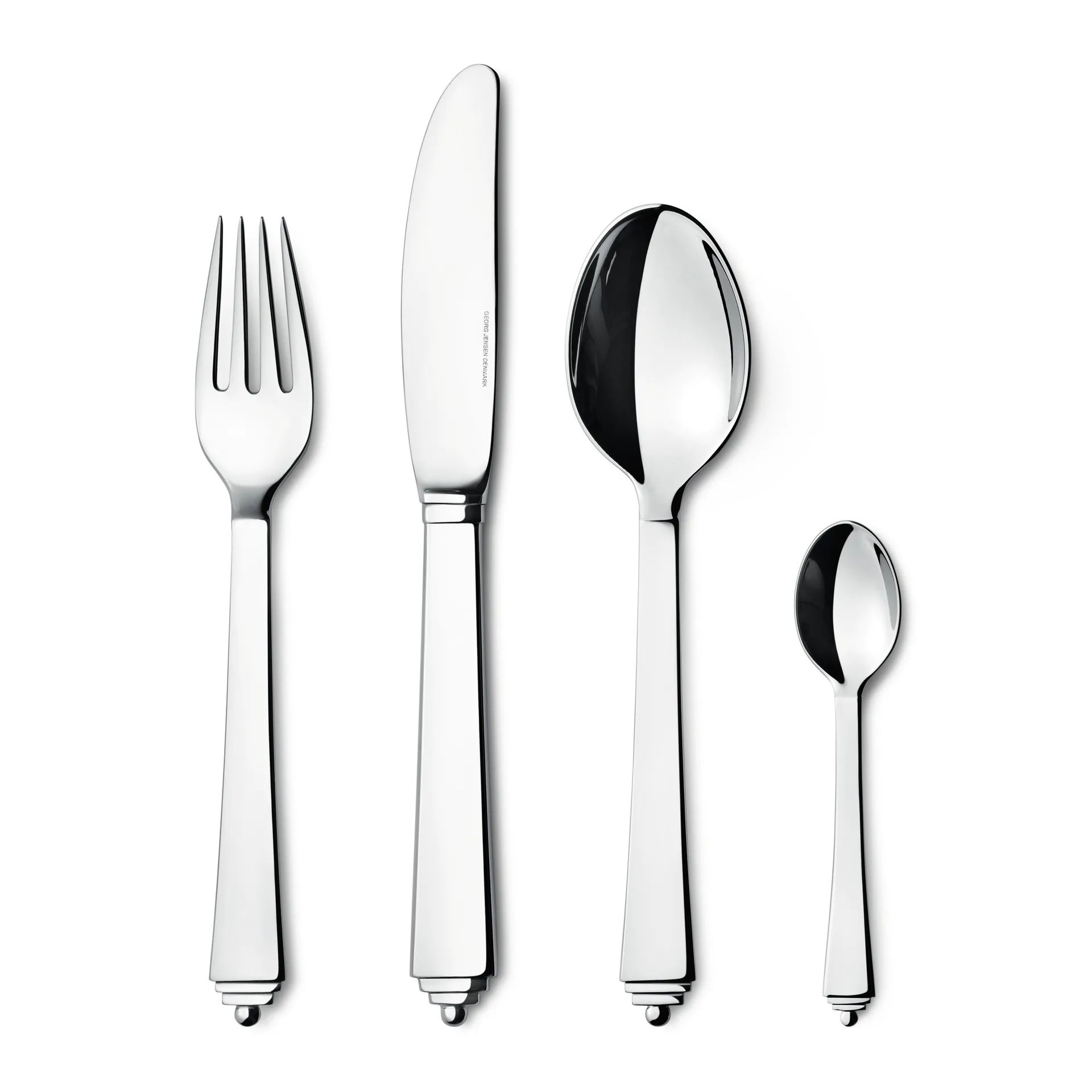 Pyramid bestekset, 4-delig Georg Jensen